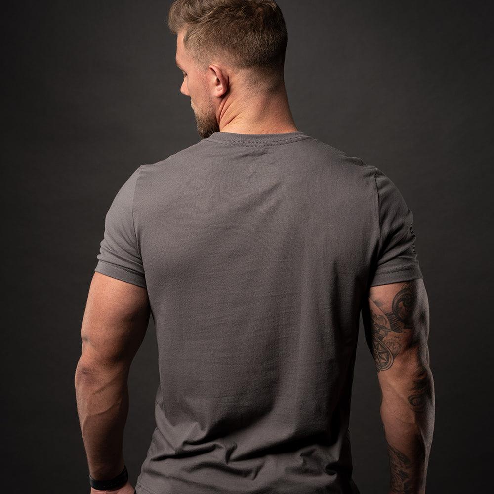 American Flag Graphic, Gray T-Shirt - Image 5