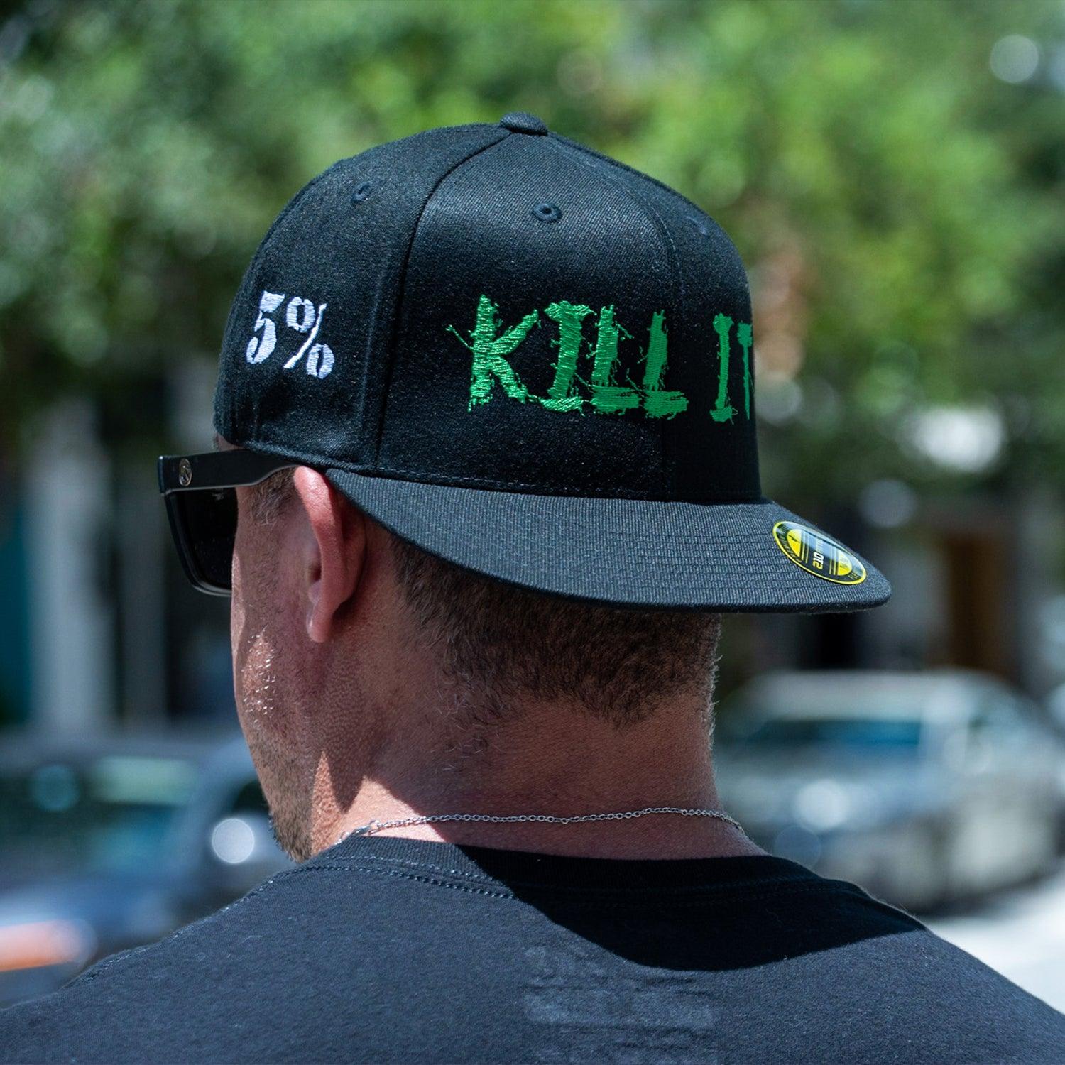 Love It Kill It, Green on Black Hat - Image 9